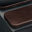 Dark Brown Leather Slimline Bumper Case for iPhone 16 Pro Max