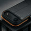 Camera cutout on the Black Leather Detachable Case for iPhone 17 Air