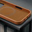 Microfibre lining on the Slimline Light Brown / Tan Leather Bumper Case for iPhone 17 Pro