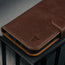 Dark Brown Leather Detachable Case for iPhone 17 Pro