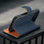 Stand function of the Nubuck Blue Detachable Case for iPhone 17 Pro