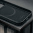 Microfibre lining in the Slimline Black Leather Bumper Case for iPhone 17 Pro Max