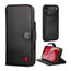 Black with Red Detail Leather Detachable Case for iPhone 17 Pro Max
