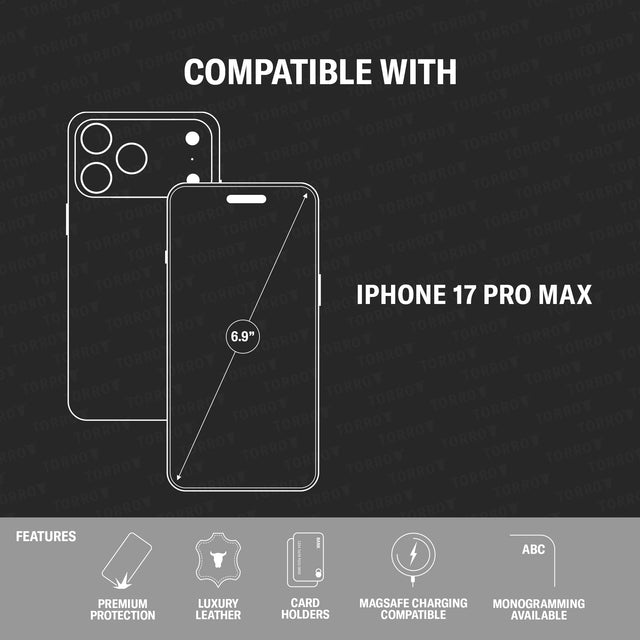 Compatibility and features of the Leather Flip Case for iPhone 17 Pro Max