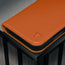 Stand function of the Orange Leather Case for iPhone 17 Pro Max