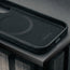 Microfibre lining in the Black Leather Bumper Case for iPhone 17