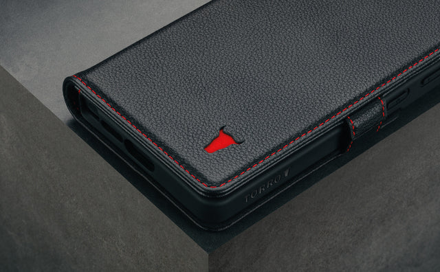 Galaxy S25 Ultra Leather Case (with Stand Function) Feature Focus