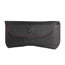 Black with Red Detail Leather Sunglasses Case