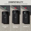 iPhone 11 compatibility of the Black Leather (with Red Stitching) Stand Case for iPhone 11 Pro