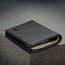 Black (with Red Stitching) Bifold Leather Wallet