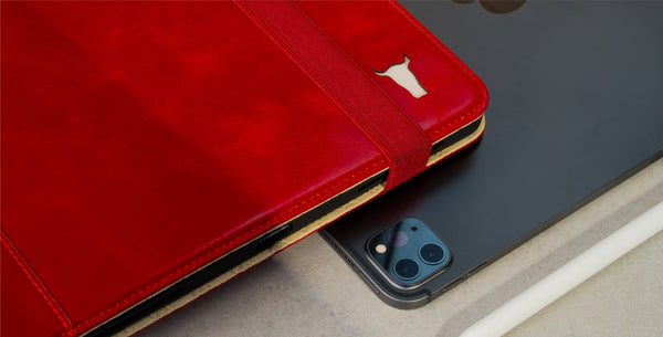 Red Leather iPad Case