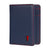 Bifold Leather Wallet (with RFID Protection) - Navy Blue