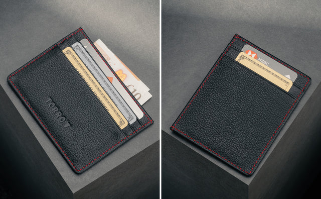 Leather Credit Card Holder (for Cash and Cards) Feature Focus