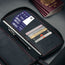 Cards and Travel Documents in the Black with Red Detail Family Travel Wallet