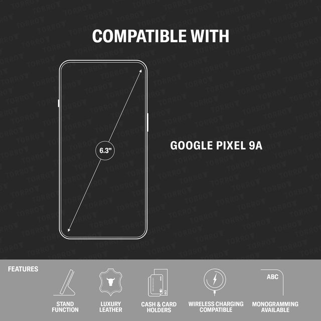 Compatibility and features of the Pixel 9a Leather Case