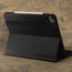 Built-in viewing stand of the Black with Red Detail Leather Case for Apple iPad Air 13