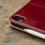 Camera cutout on the Red Leather Case for iPad Air 11