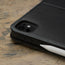 Camera cutout on the Black with Turquoise Leather Case for iPad Pro 11