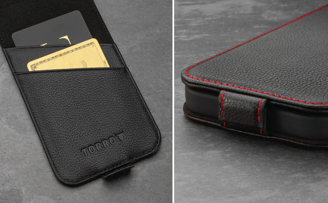 iPhone 12 / iPhone 12 Pro Leather Flip Case (MagSafe Charging) Feature Focus