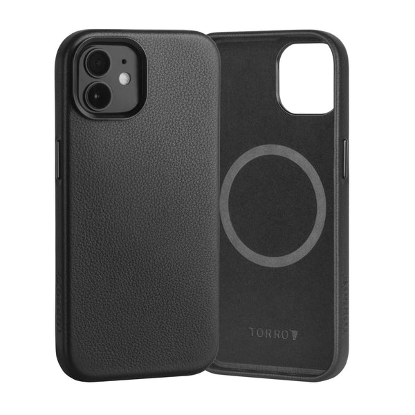 Apple iPhone 12 & iPhone 12 Pro Slimline Leather Bumper Case