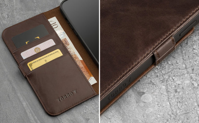 iPhone 13 Leather Case (with stand function) Feature Focus