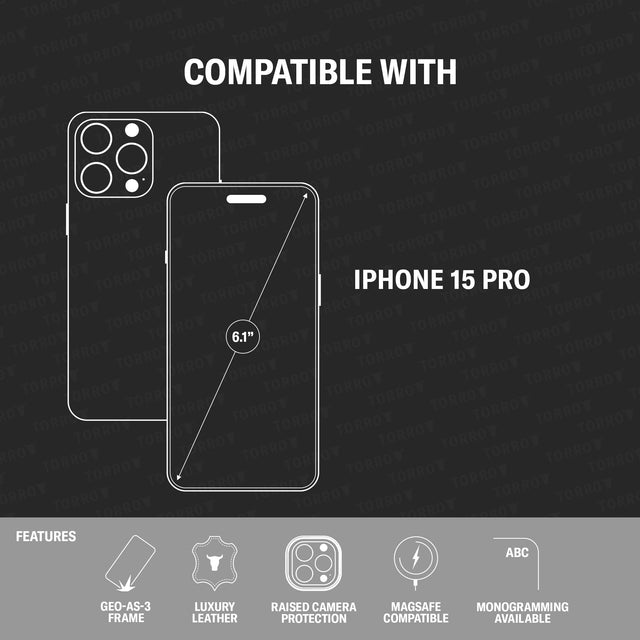 Model compatibility and features of the Navy Blue Leather Bumper Case for iPhone 15 Pro