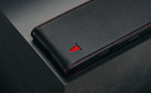 iPhone 16 Pro Max Leather Flip Wallet Case (MagSafe Charging) Feature Focus