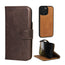 Dark Brown TORRO Signature Leather Case for iPhone 16 Pro