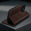 Stand function of the Dark Brown Leather Case for iPhone 16 Pro Max