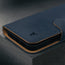 Blue Nubuck Leather Case (with detachable cover) for iPhone 16 Pro