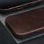 Dark Brown Leather Slimline Bumper Case for iPhone 16 Pro
