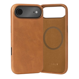 Tan Leather Bumper Case for iPhone 17 Air