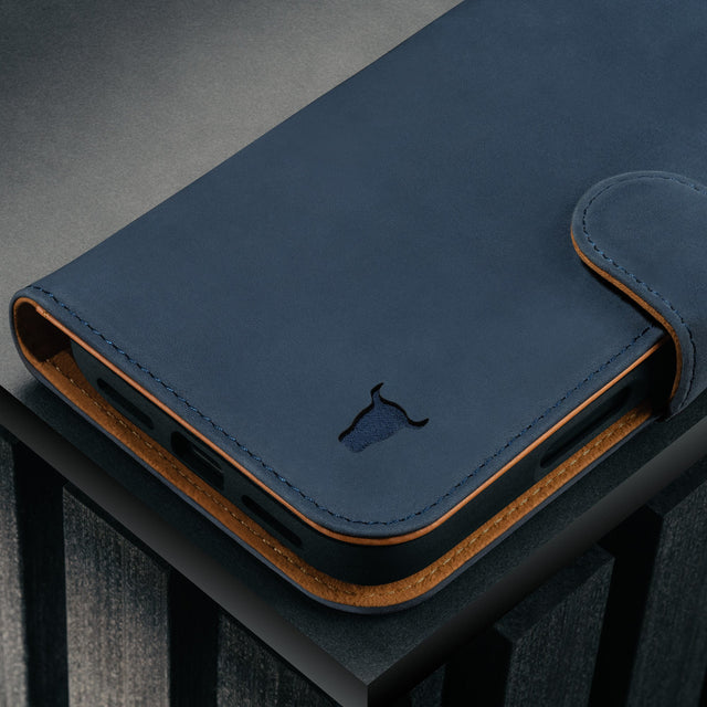 Nubuck Blue Detachable Case for iPhone 17 Pro