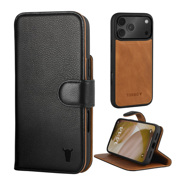 IPHONE Sac Rabattable Étui Noir Simili Cuir Housse de Couverture Top IPHONE Sac Rabattable Étui Noir Simili Cuir Housse de Couverture Top