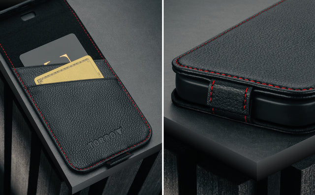 iPhone 17 Pro Max Leather Flip Case (MagSafe Charging) Feature Focus