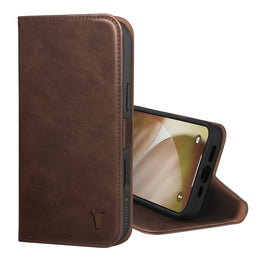 Dark Brown Leather Case for iPhone 17