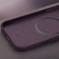 Microfibre lined frame of the Dark Cherry Leather Bumper Case (with Camera Stand) for iPhone 18 Pro / 17 Pro