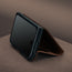Stand function of the Dark Brown Leather Wallet Case for the iPhone Ultra