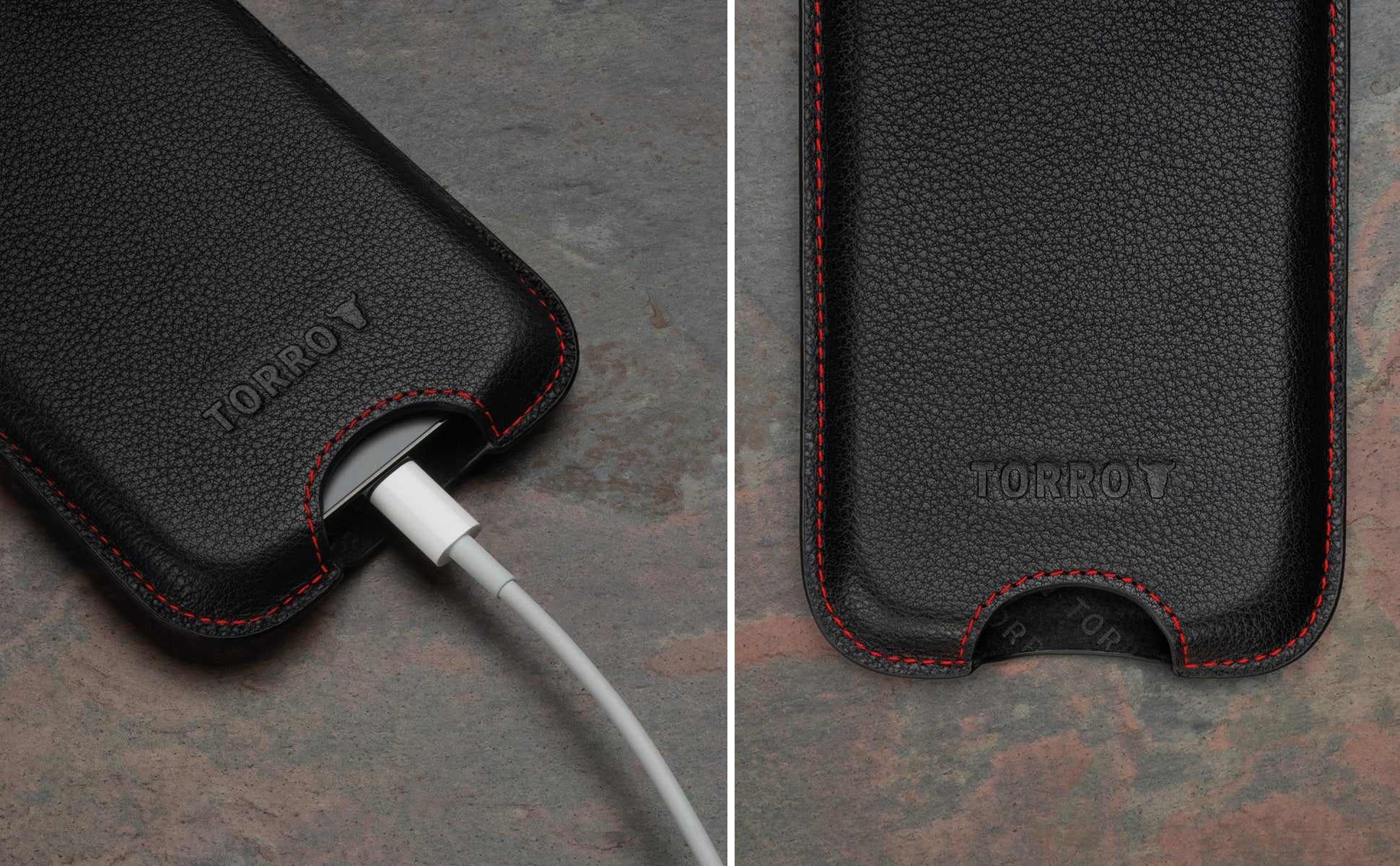 Leather iPhone Pouch Case (6.7
