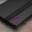 Front of the Black with Purple Detail Leather Case for Kindle Paperwhite