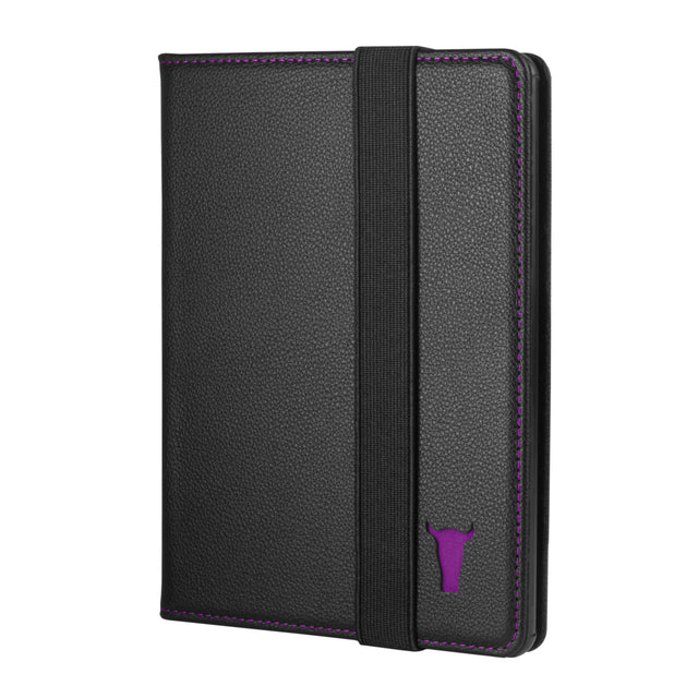 Black with Purple Detail Leather Case for Kindle Paperwhite