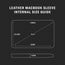Size guide for the Black Leather MacBook Pro / MacBook Air Sleeve Case