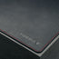 Close up of the Large Black with Red Detail Leather Desk Mat