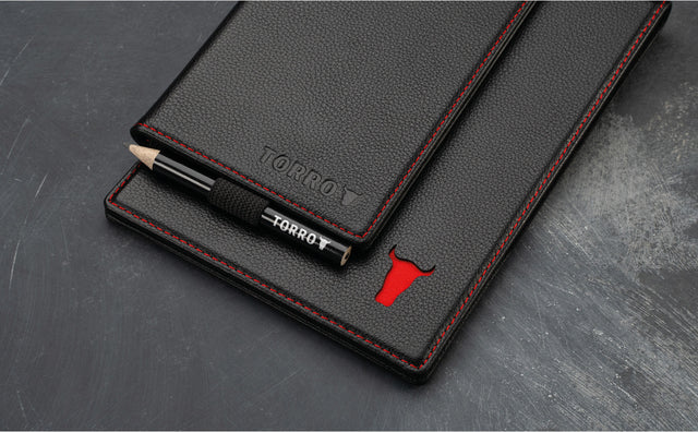 Leather Golf Scorecard Holder and Yardage Book Cover (PRO Edition) Feature Focus