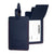 Leather Luggage Tag - Navy Blue