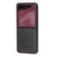 Black with Red Detail Leather Case for Motorola Razr+ (2024)