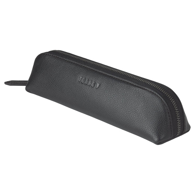 Black Leather Pencil Case