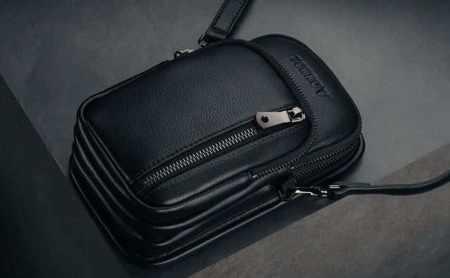 Leather Crossbody Phone Bag Feature Focus