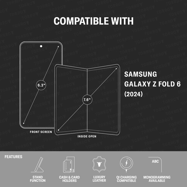 Compatibility of the Leather Case for Samsung Galaxy Z Fold6