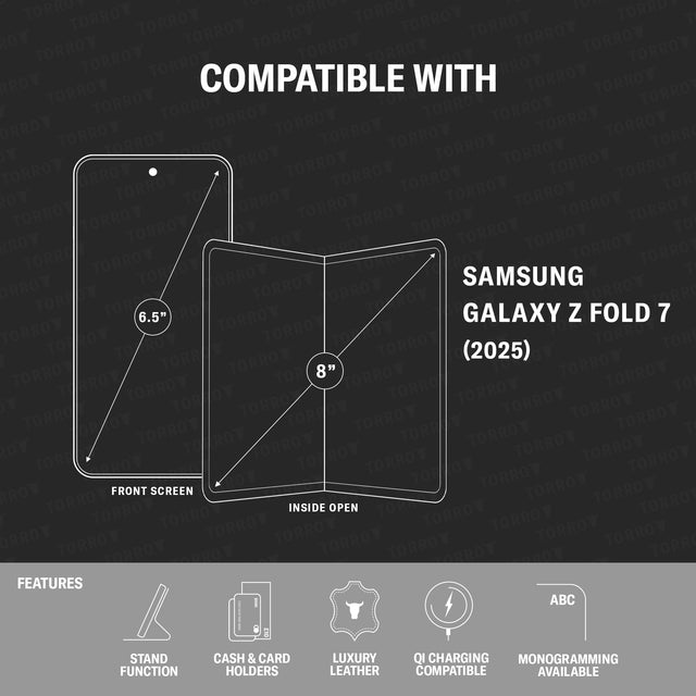 Compatibility and features of the Leather Case for Samsung Galaxy Z Fold7